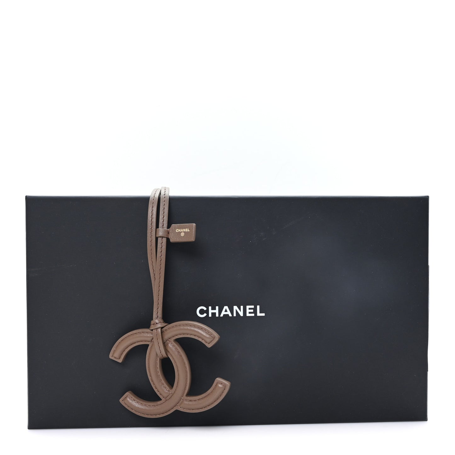Lambskin Mini CC Bag Charm Light Brown