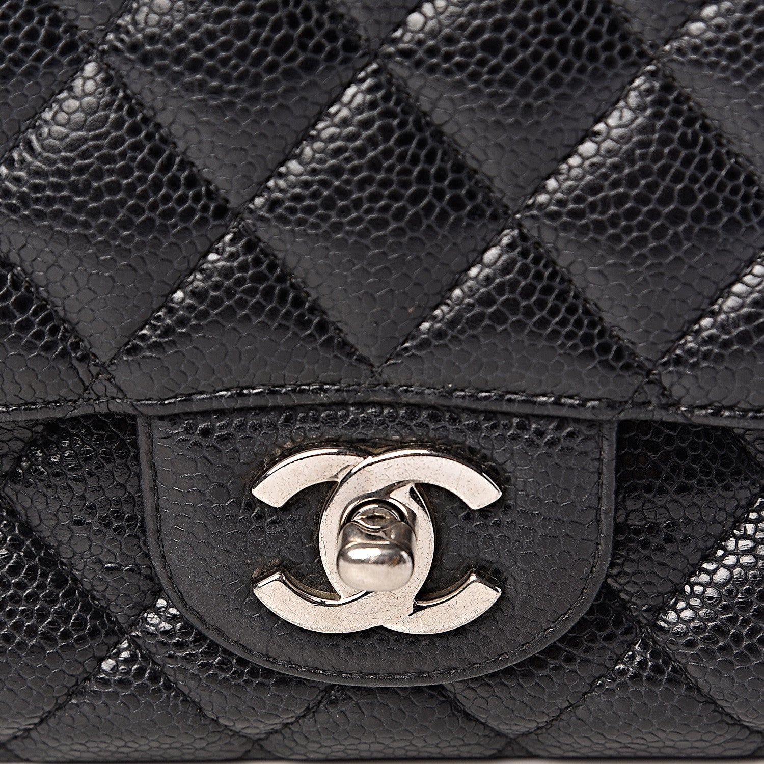 Chanel Caviar Quilted Medium Double Flap Black 10 of 17