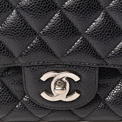 Chanel Caviar Quilted Medium Double Flap Black 10 of 17