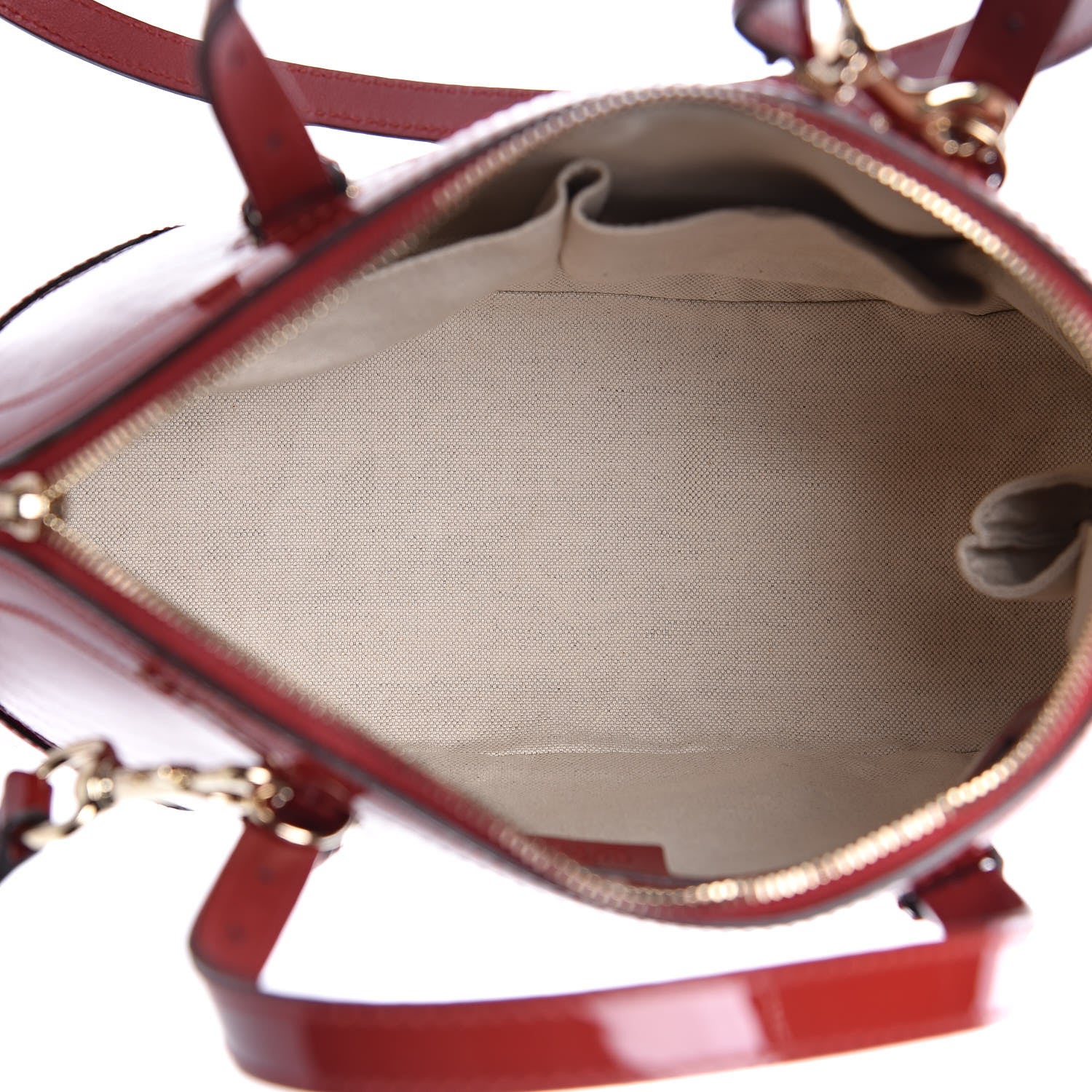 Gucci Patent Microguccissima Small Nice Top Handle Dome Bag Rose Bed 6 of 11