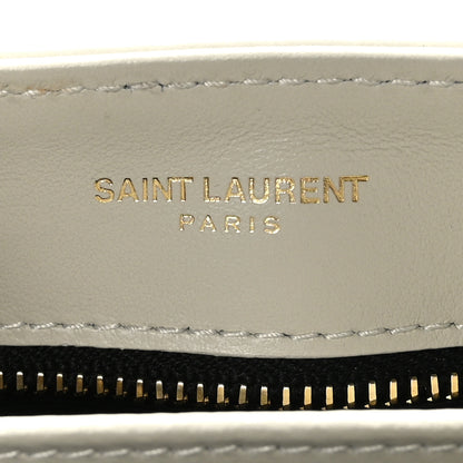 Saint Laurent Calfskin Y Quilted Monogram Toy Loulou Crossbody Bag Crema Soft 6 of 11