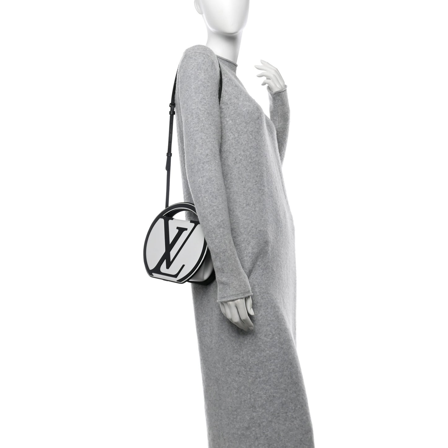 Calfskin Around Me PM White Black