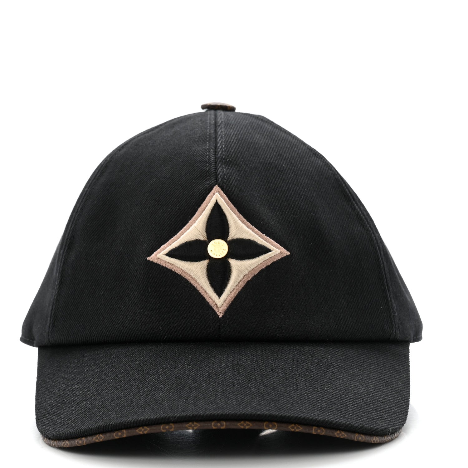 Louis Vuitton Monogram Cotton Jacquard Embroidered LV Day Cap  Black 3 of 10