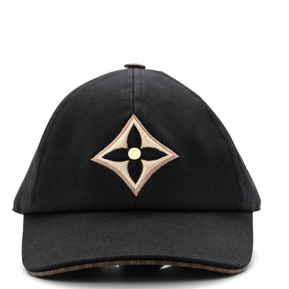 Louis Vuitton Monogram Cotton Jacquard Embroidered LV Day Cap  Black 3 of 10