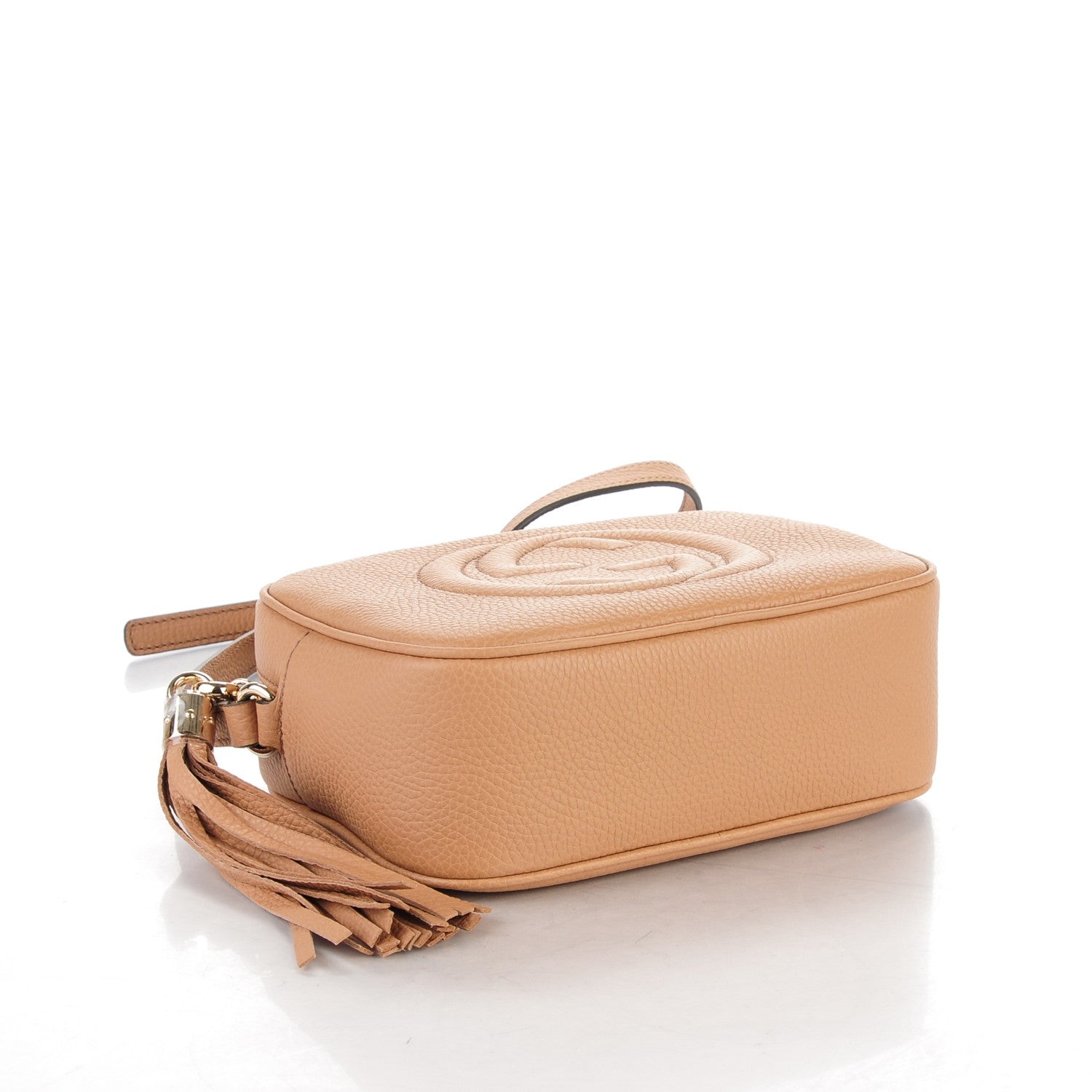 Gucci Pebbled Calfskin Small Soho Disco Bag Camelia 4 of 7