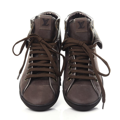 Louis Vuitton Calfskin Monogram Brea Sneaker 37 Brown 5 of 10