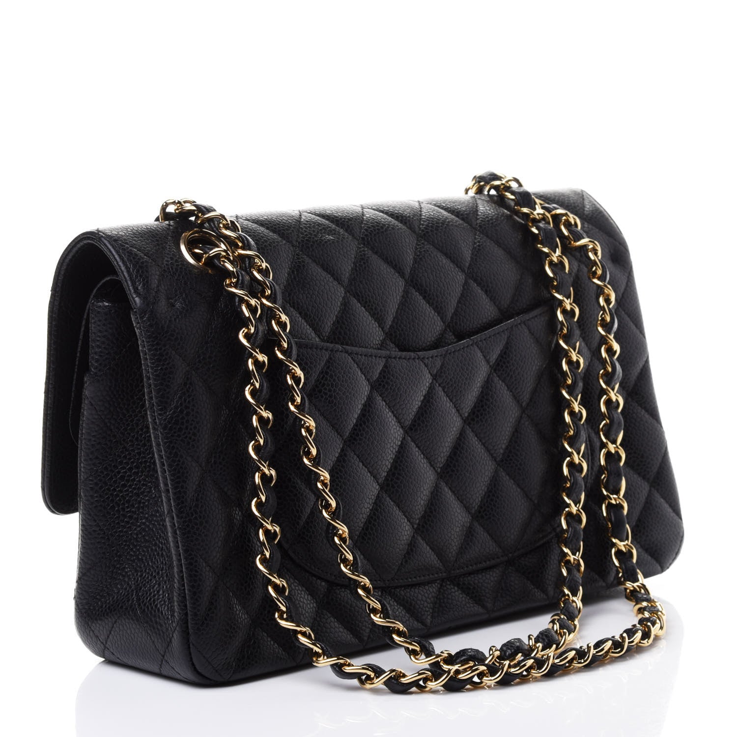 Chanel Caviar Quilted Medium Double Flap Black 2 of 4