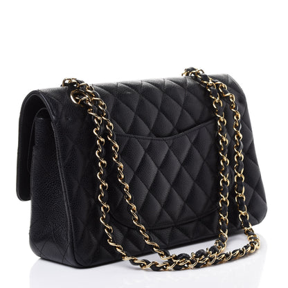 Chanel Caviar Quilted Medium Double Flap Black 2 of 4