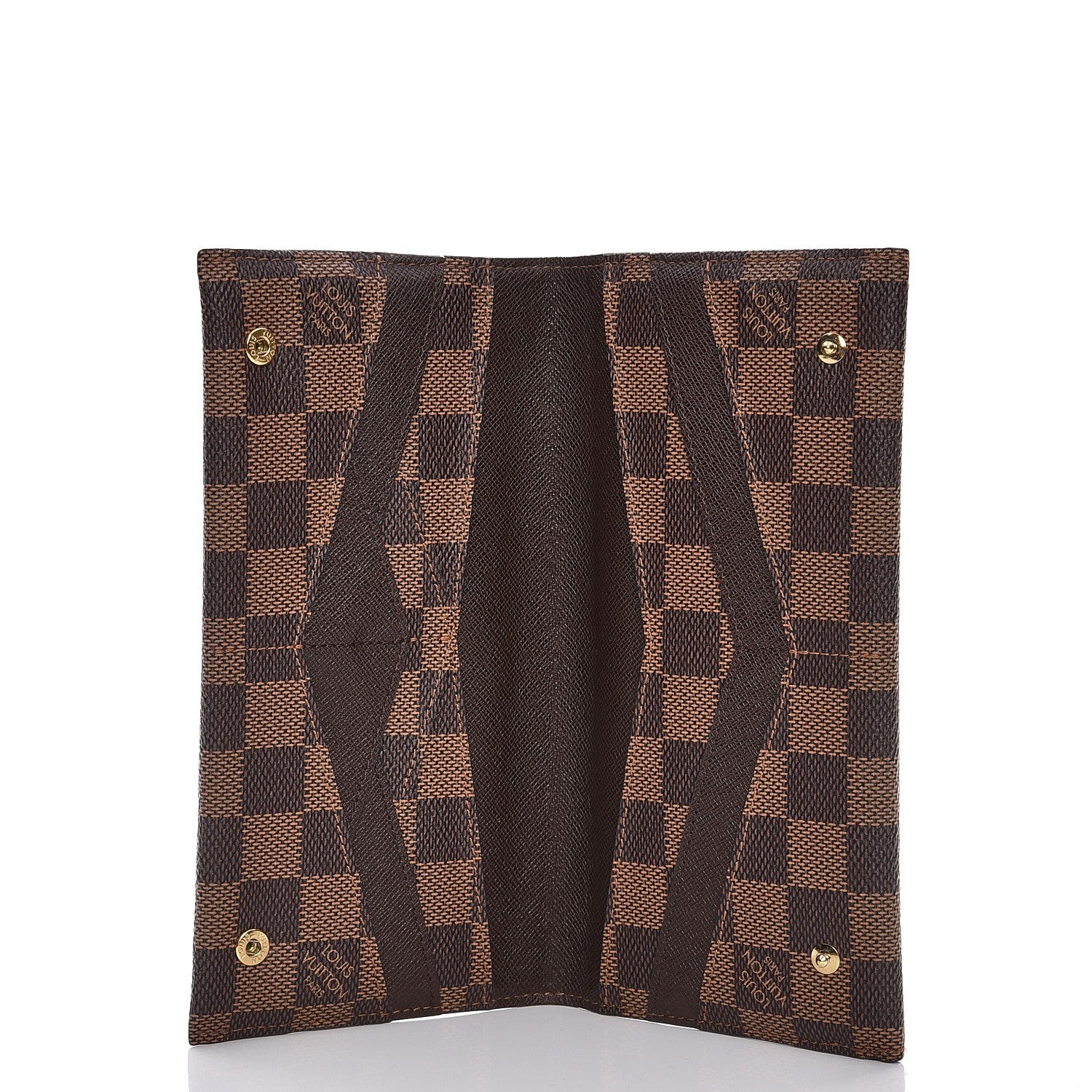 Louis Vuitton Damier Ebene Long Origami Wallet 5 of 7