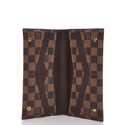 Louis Vuitton Damier Ebene Long Origami Wallet 5 of 7