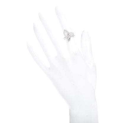 Harry Winston Platinum Diamond Lily Cluster Ring 48 4.5 2 of 5