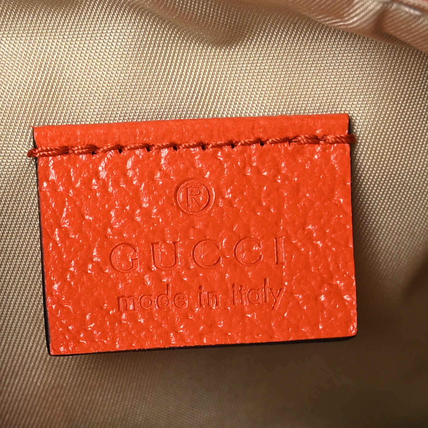 X THE NORTH FACE Monogram Textured Dollar Calfskin Embroidered Belt Bag Beige Ebony Mystic White Deep Orange