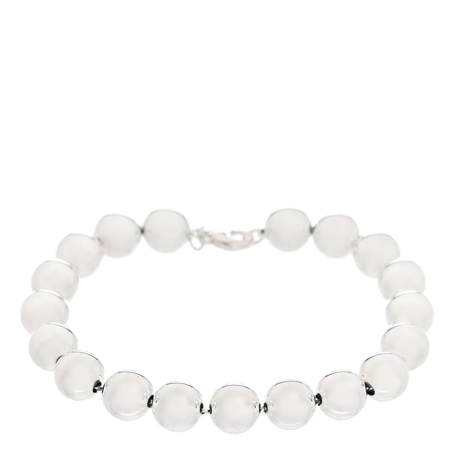 Tiffany Sterling Silver 10mm HardWear Ball Bracelet 1 of 5