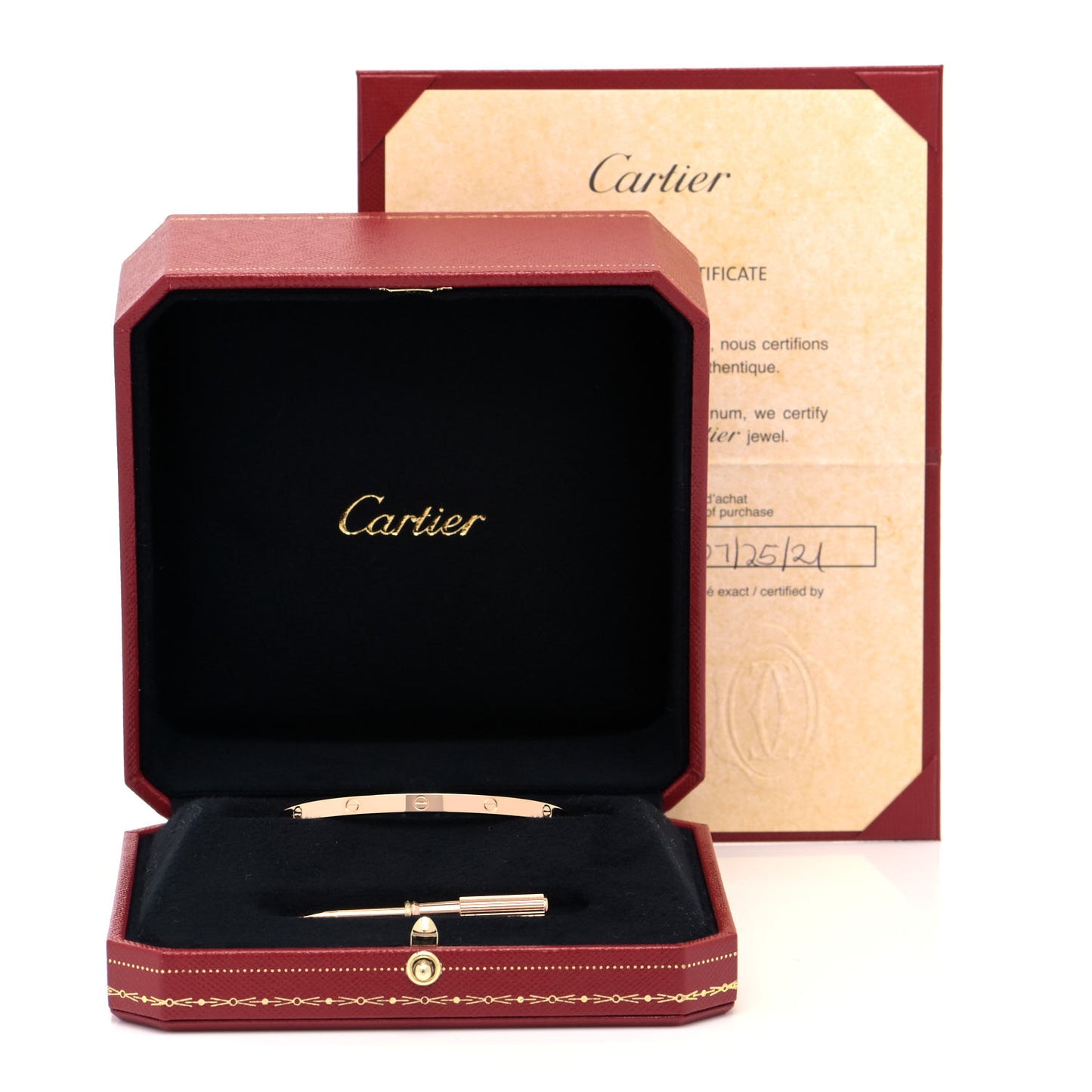 18K Pink Gold Small LOVE Bracelet 16