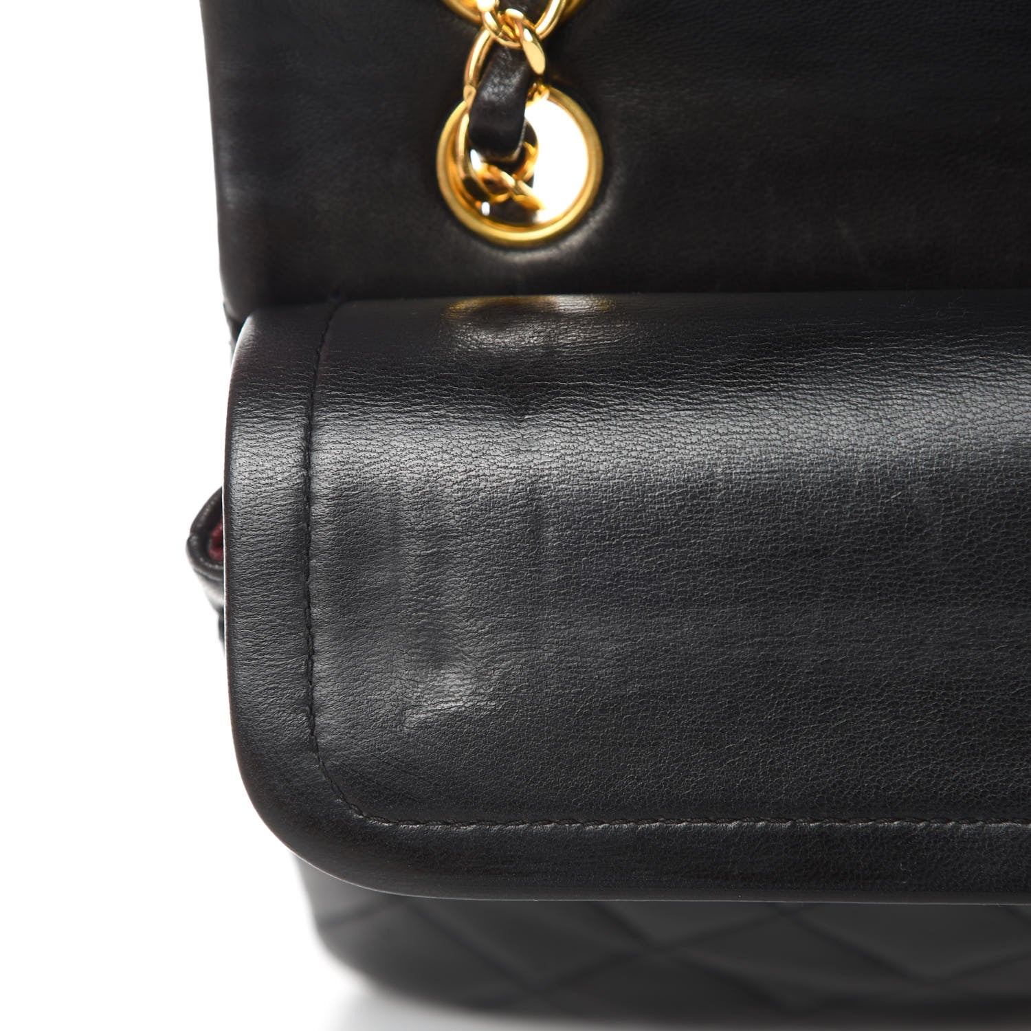 Chanel Lambskin Quilted Small Double Flap Black 13 of 15