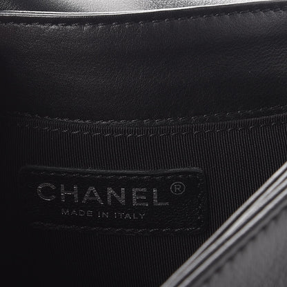Chanel Calfskin Enchained Medium Boy Flap Black 6 of 9