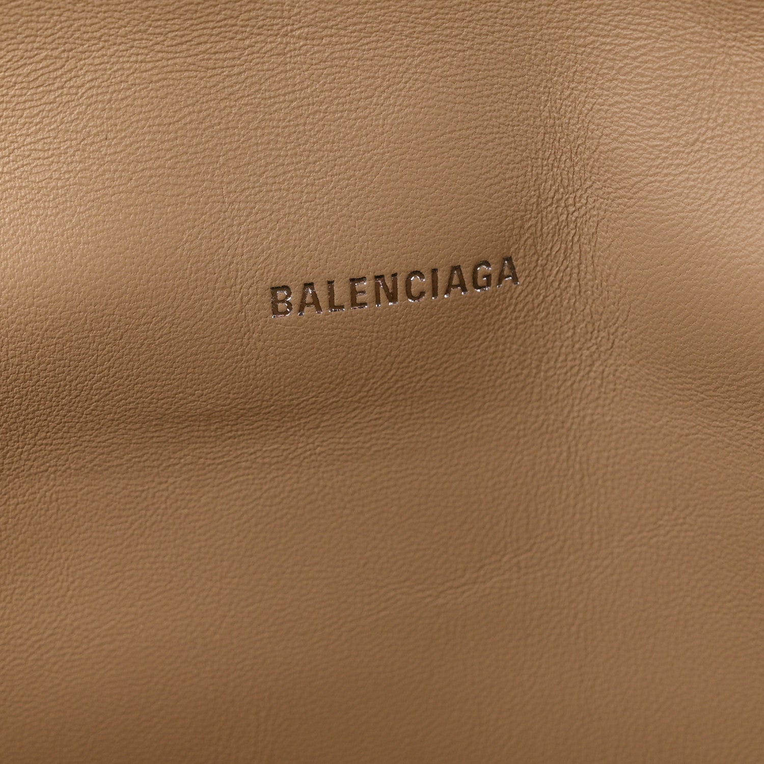 Balenciaga Crushed Calfskin Quilted Large Crush Chain Bag Light Brown 6 of 9