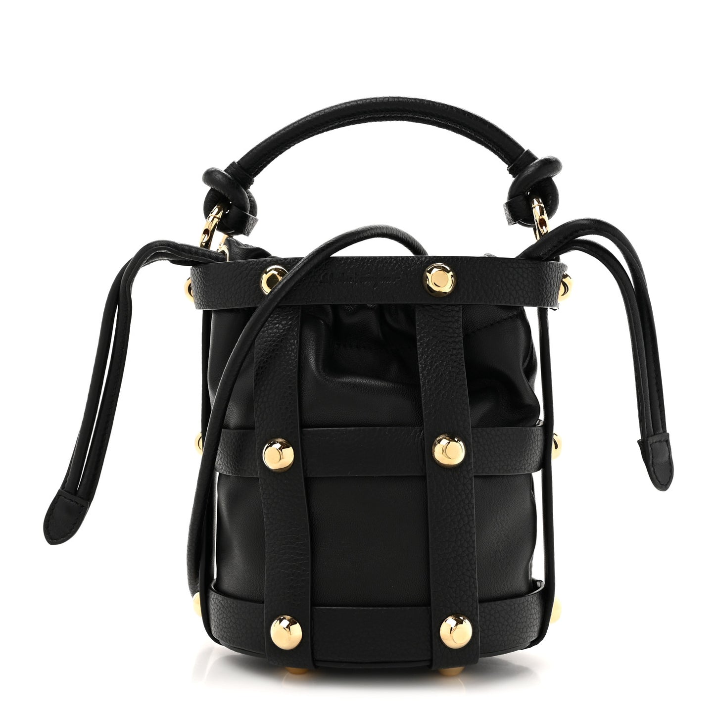 Calfskin Small Cage Bag Black
