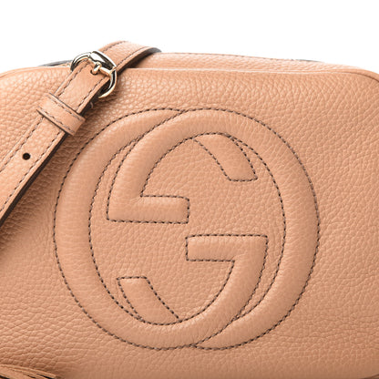 Gucci Pebbled Calfskin Small Soho Disco Bag Camelia 10 of 10
