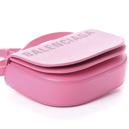 Balenciaga Signature Grained Calfskin Logo Print Ville Day Bag XS Rose Bubblegum Black 7 of 8