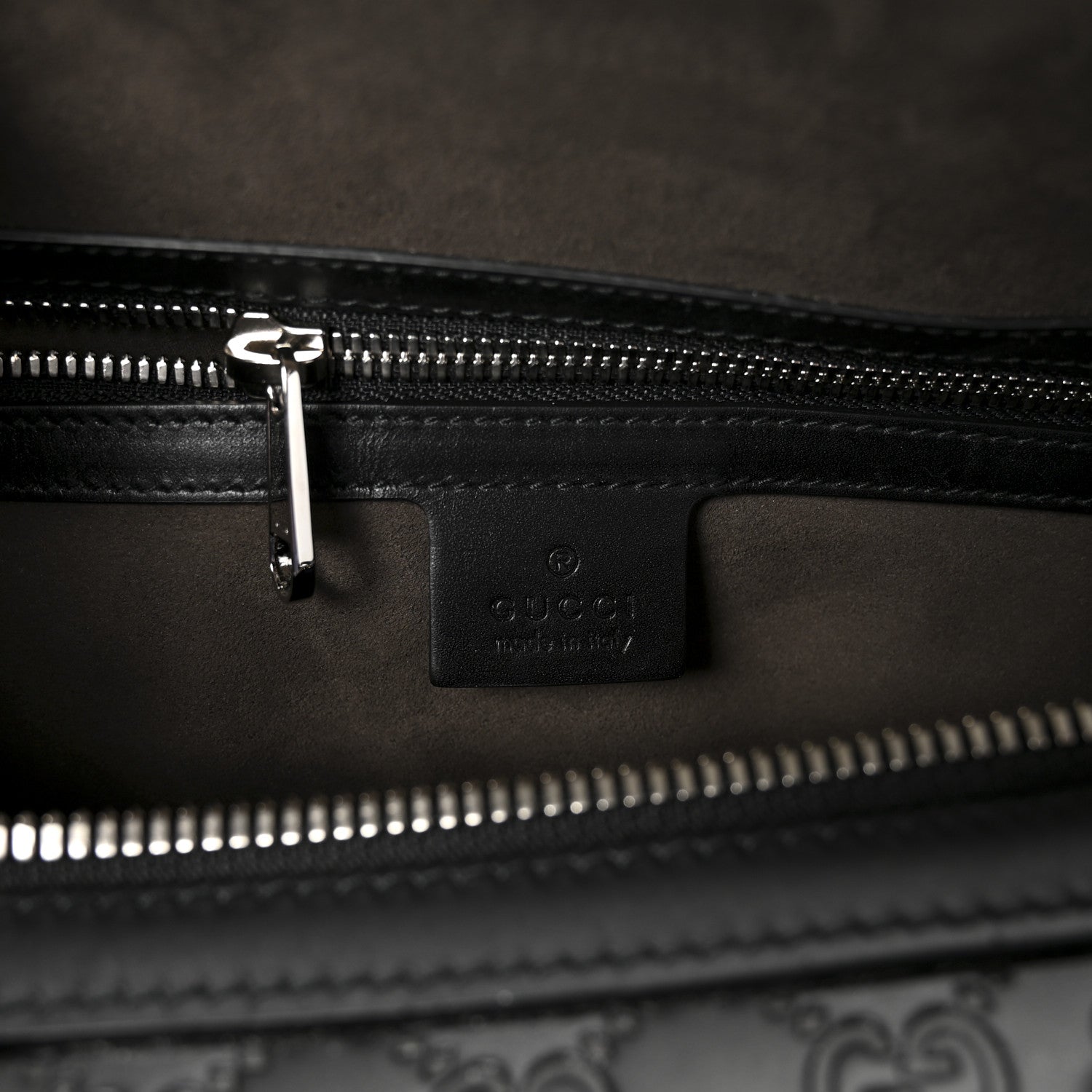 Gucci Guccissima Signature Medium Duffle Black 5 of 9