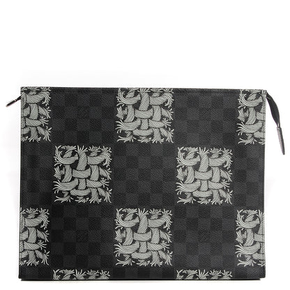 Louis Vuitton Damier Graphite Rope Pochette Voyage White 1 of 8