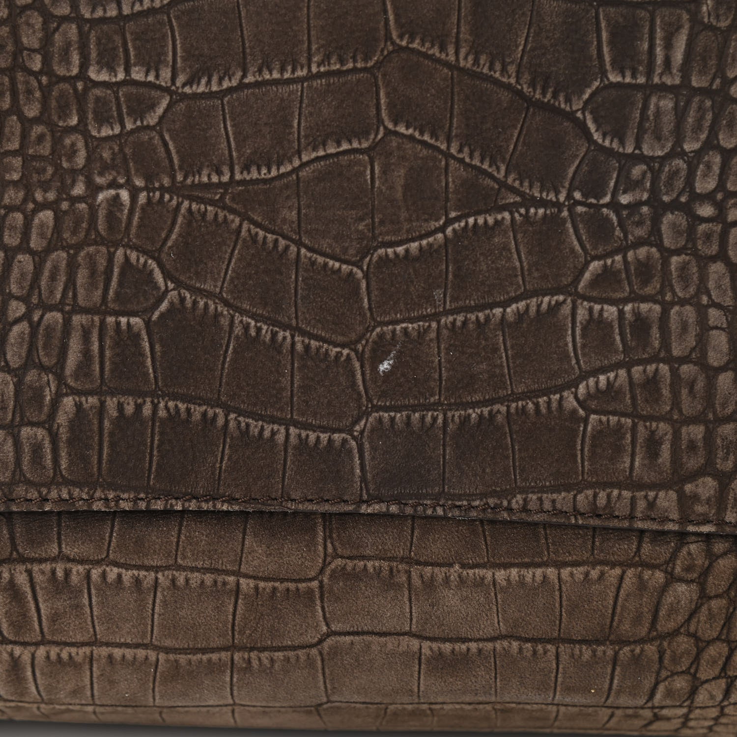Givenchy Nubuck Crocodile Embossed Medium Antigona Brown 9 of 11