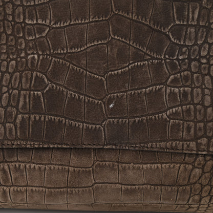 Givenchy Nubuck Crocodile Embossed Medium Antigona Brown 9 of 11