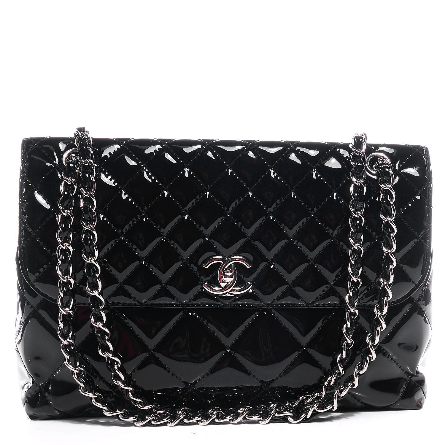 Chanel Vinyl Quilted In the Business Flap Bag Black 1 of 8