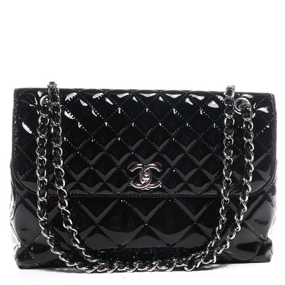 Chanel Vinyl Quilted In the Business Flap Bag Black 1 of 8