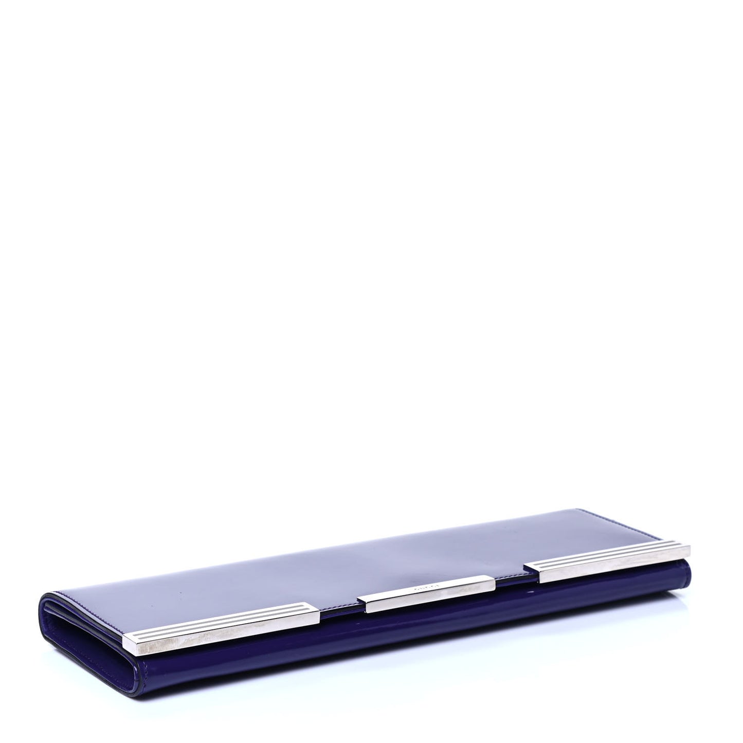Patent Sigrid Clutch Blue