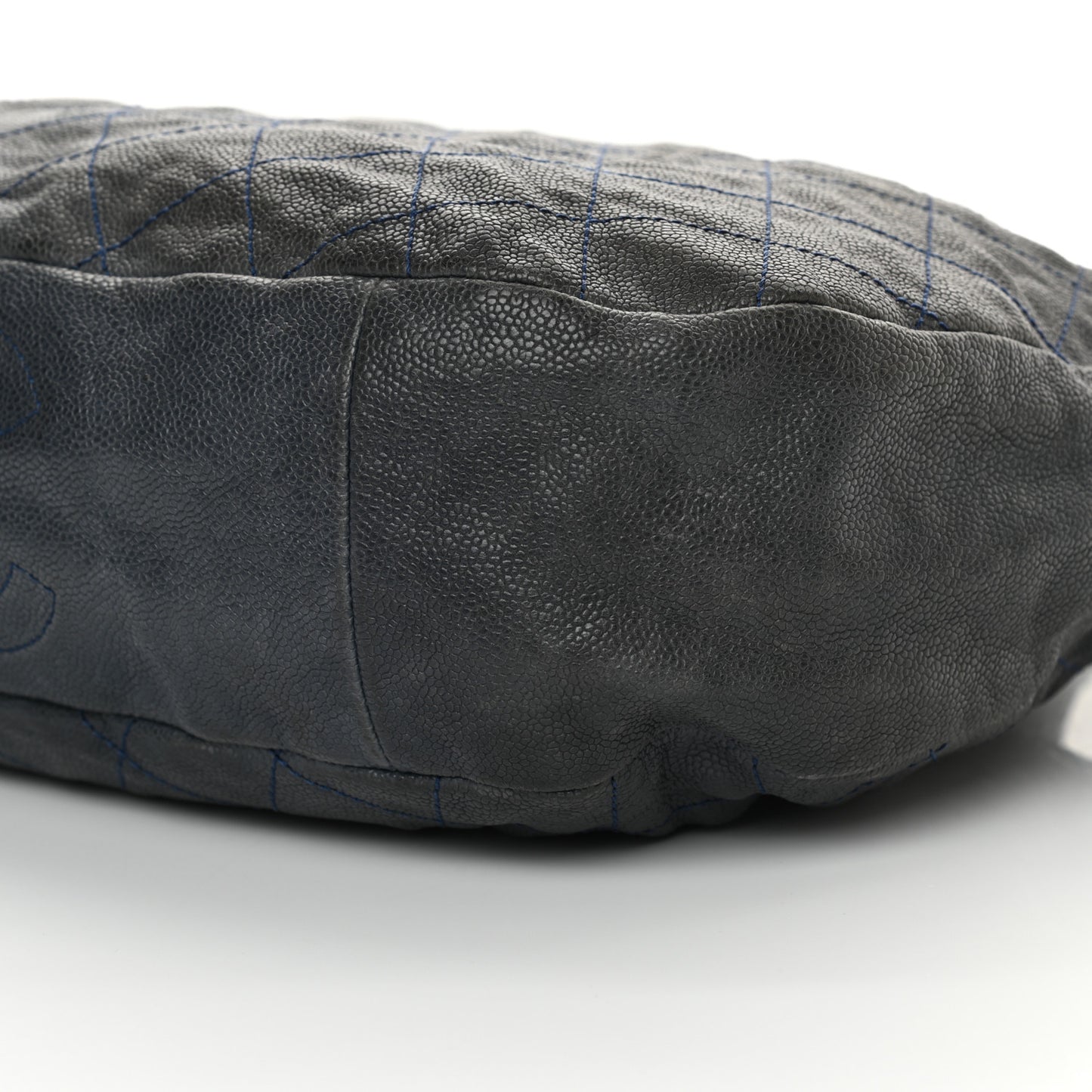 Caviar Quilted Simply CC Hobo Dark Blue