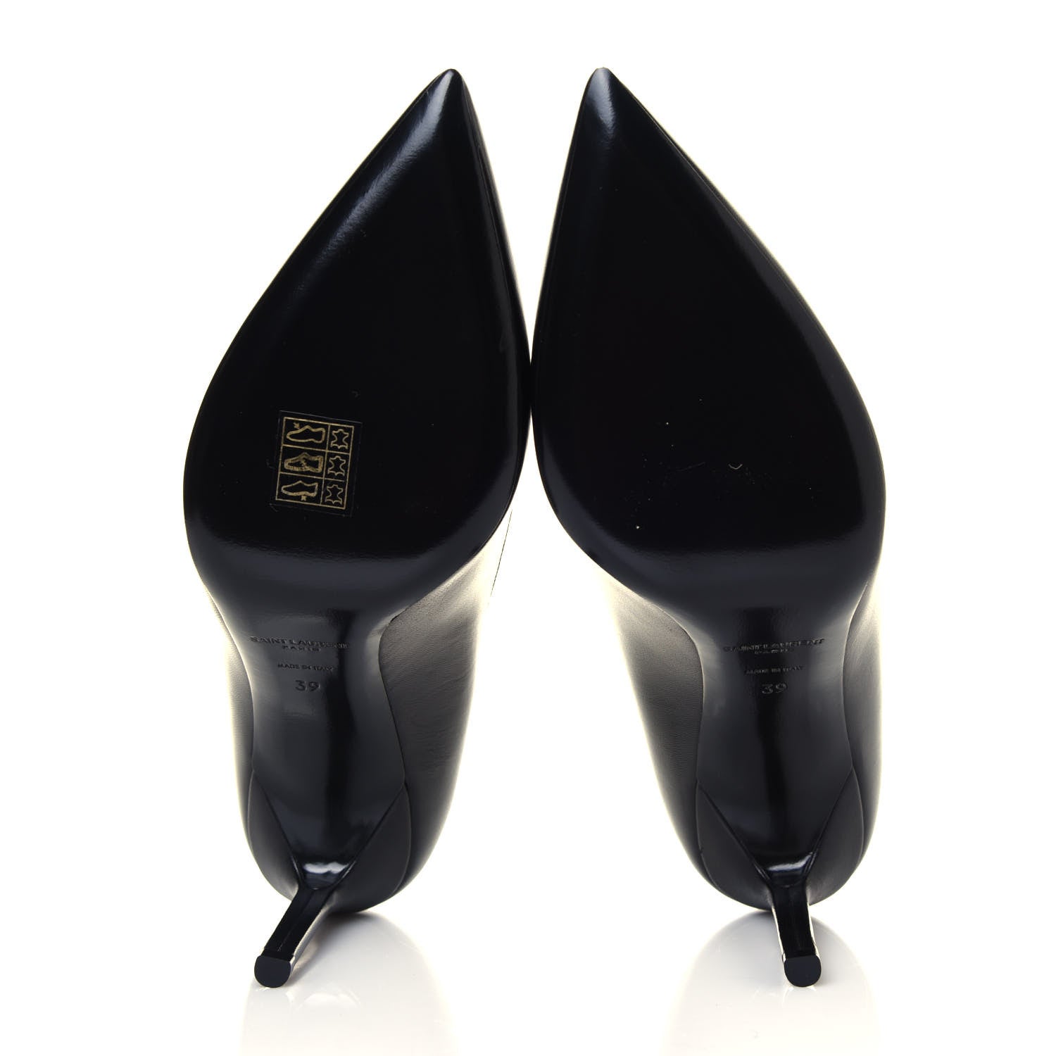 Saint Laurent Kitten Heel Pumps 39 Black 5 of 7