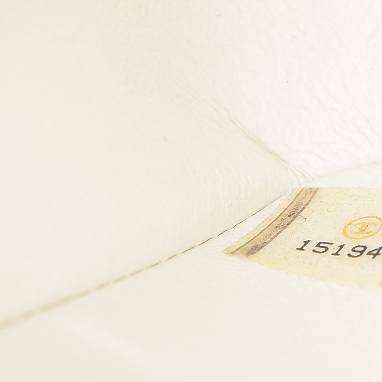 Caviar Quilted Medium Double Flap White