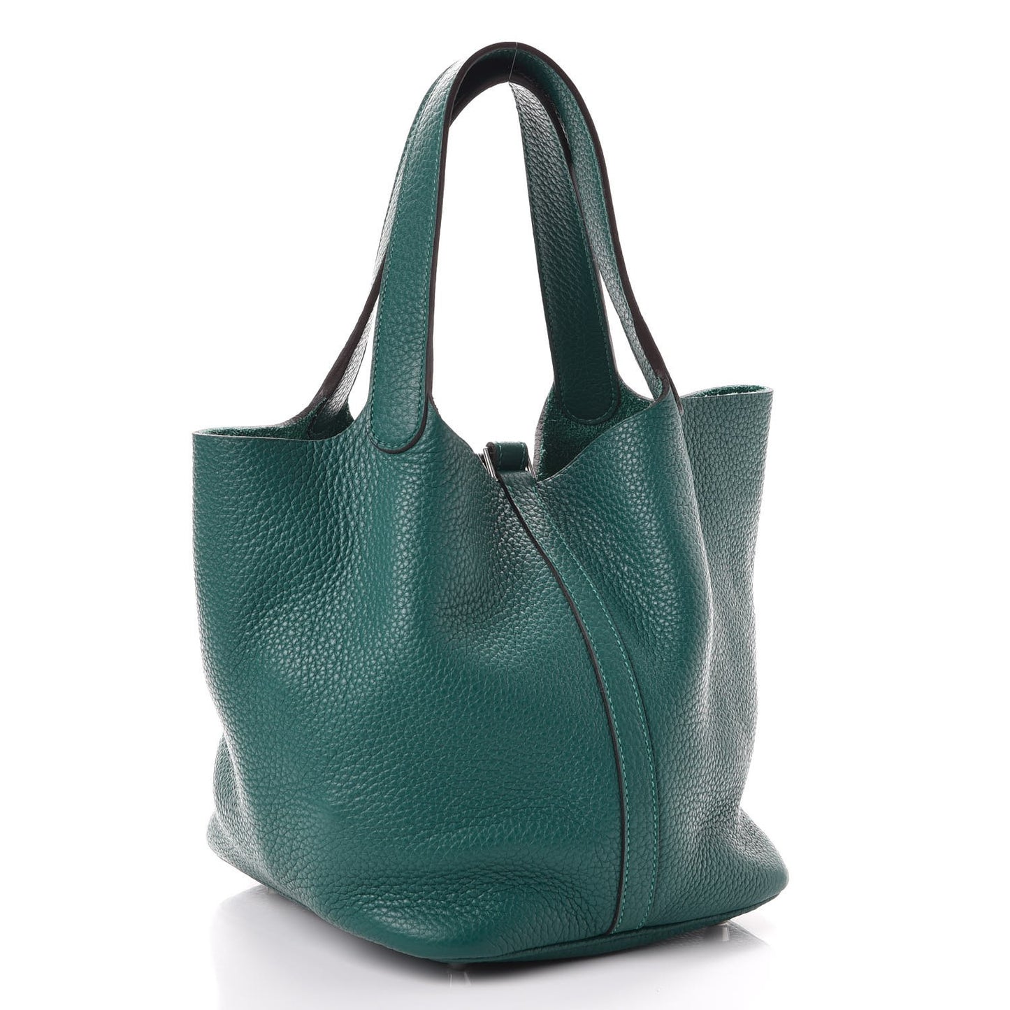 Taurillon Clemence Picotin Lock 22 MM Malachite