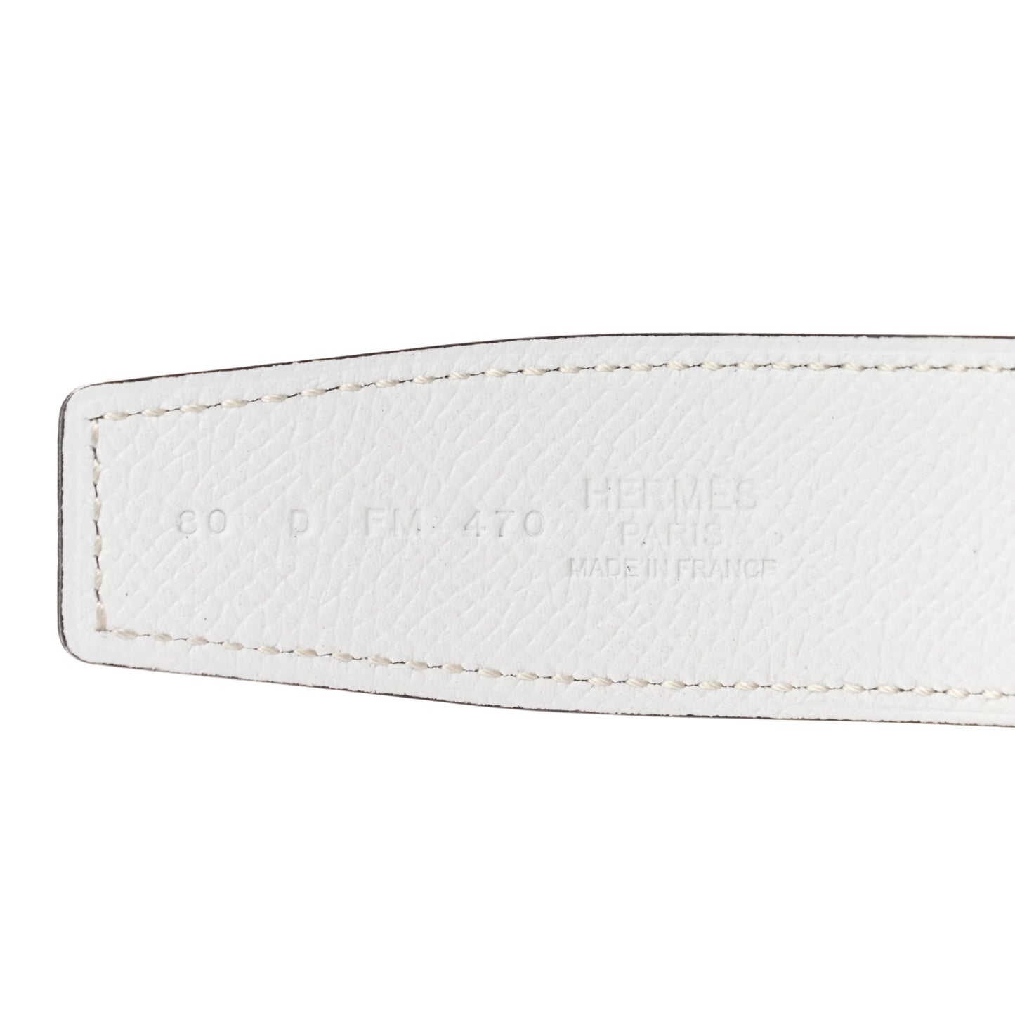 Epsom PVD Plated 32mm H Belt 80 Etoupe White