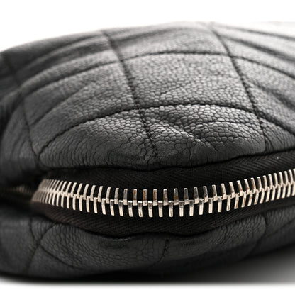 Chanel Caviar Quilted Expandable Zip Shoulder Bag Black 9 of 14