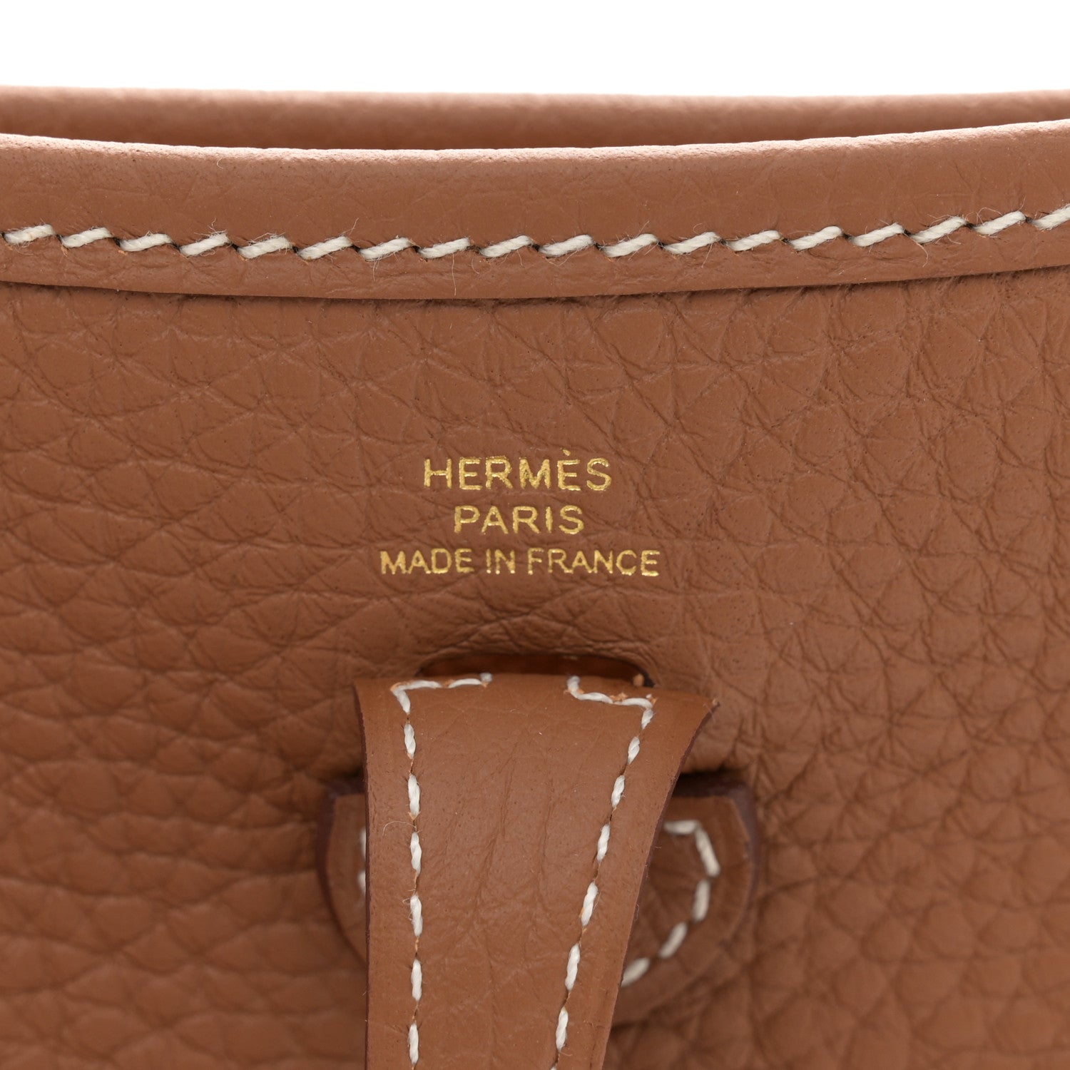 Hermes Taurillon Clemence Evelyne TPM Gold 8 of 11