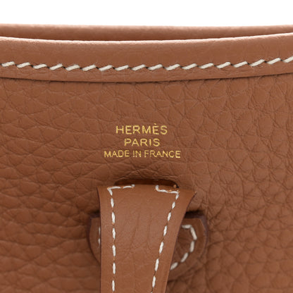 Hermes Taurillon Clemence Evelyne TPM Gold 8 of 11