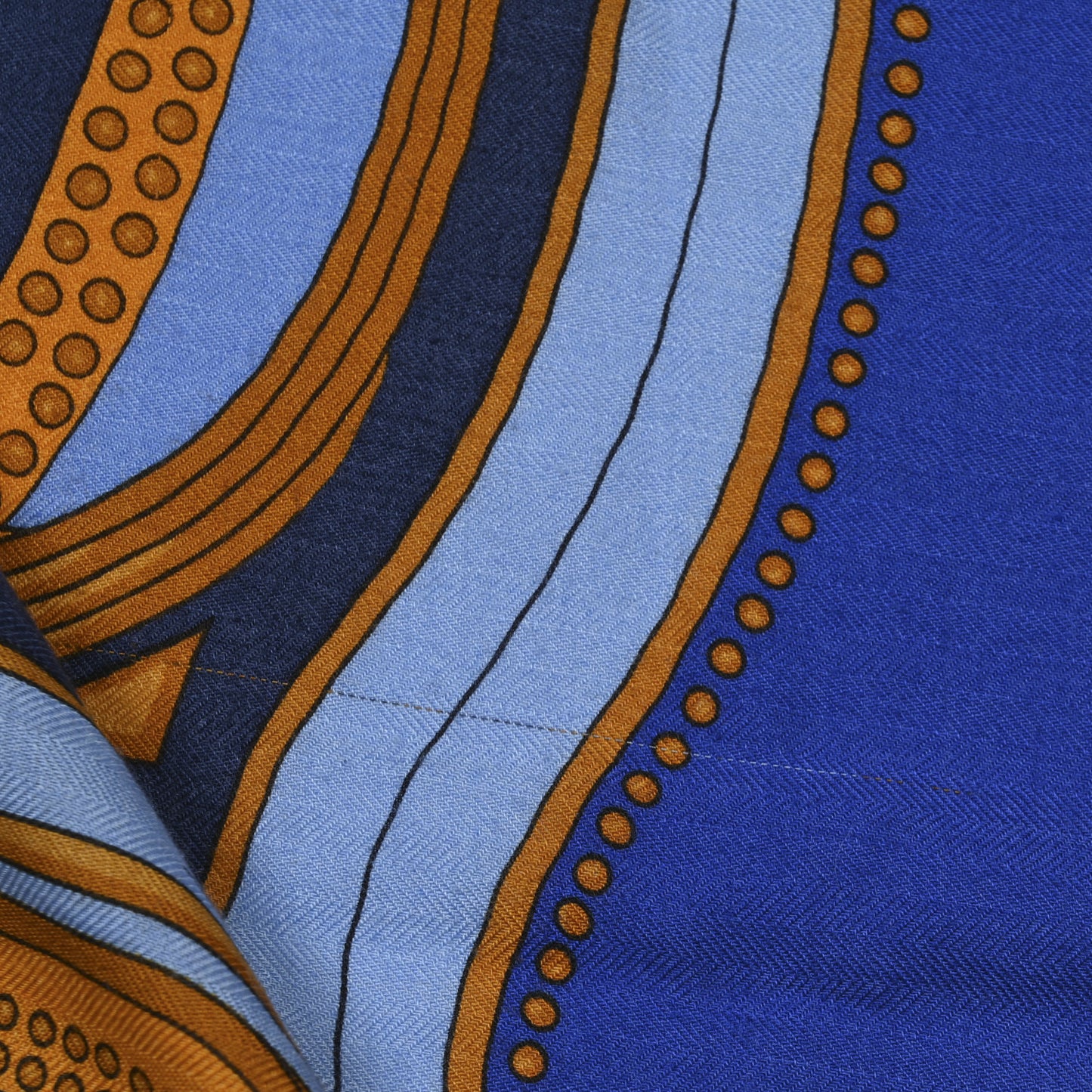 Cashmere Silk Balade En Berline Shawl 140 Bleu Ciel Jaune Vif Bleu Vif