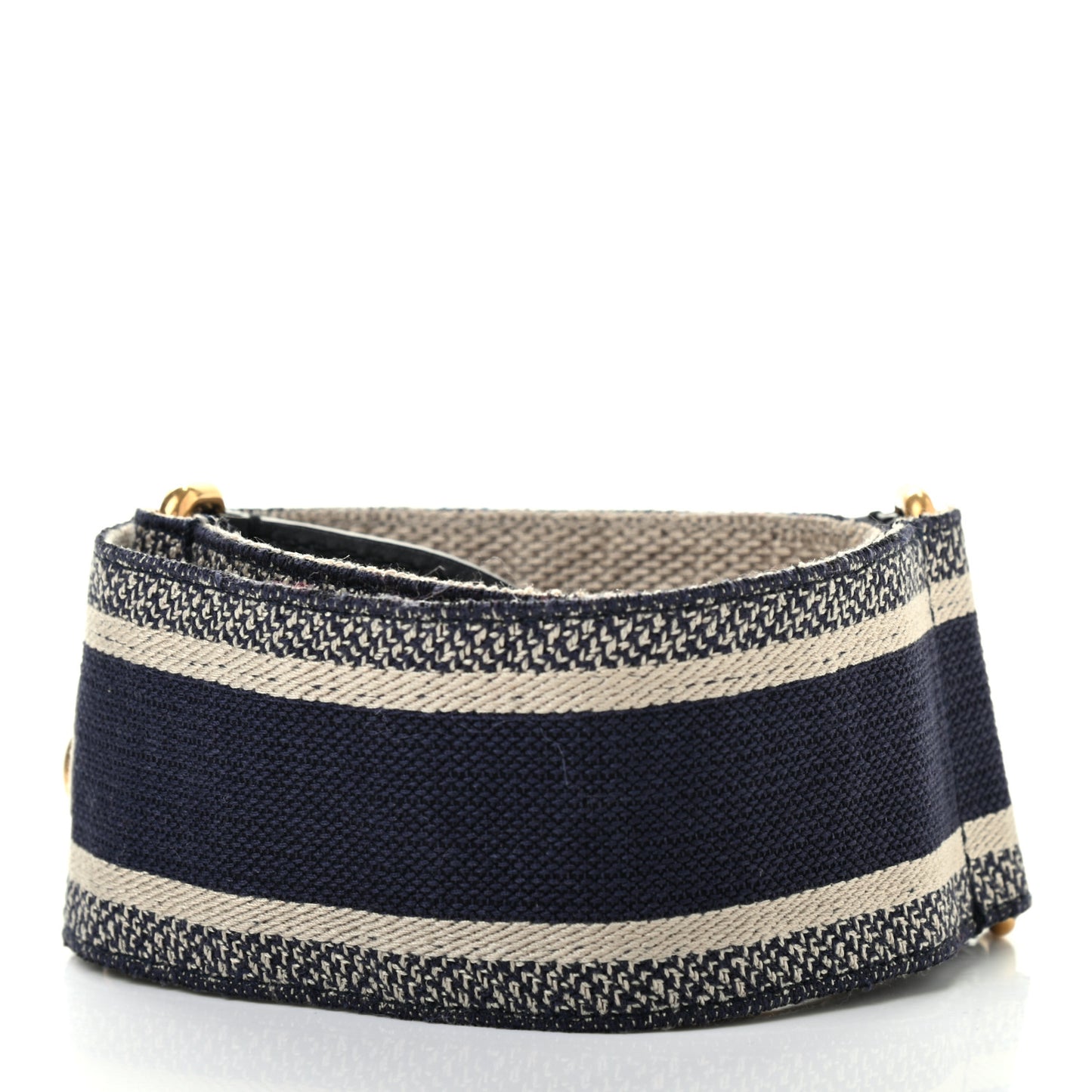 Canvas Embroidered Shoulder Strap Blue