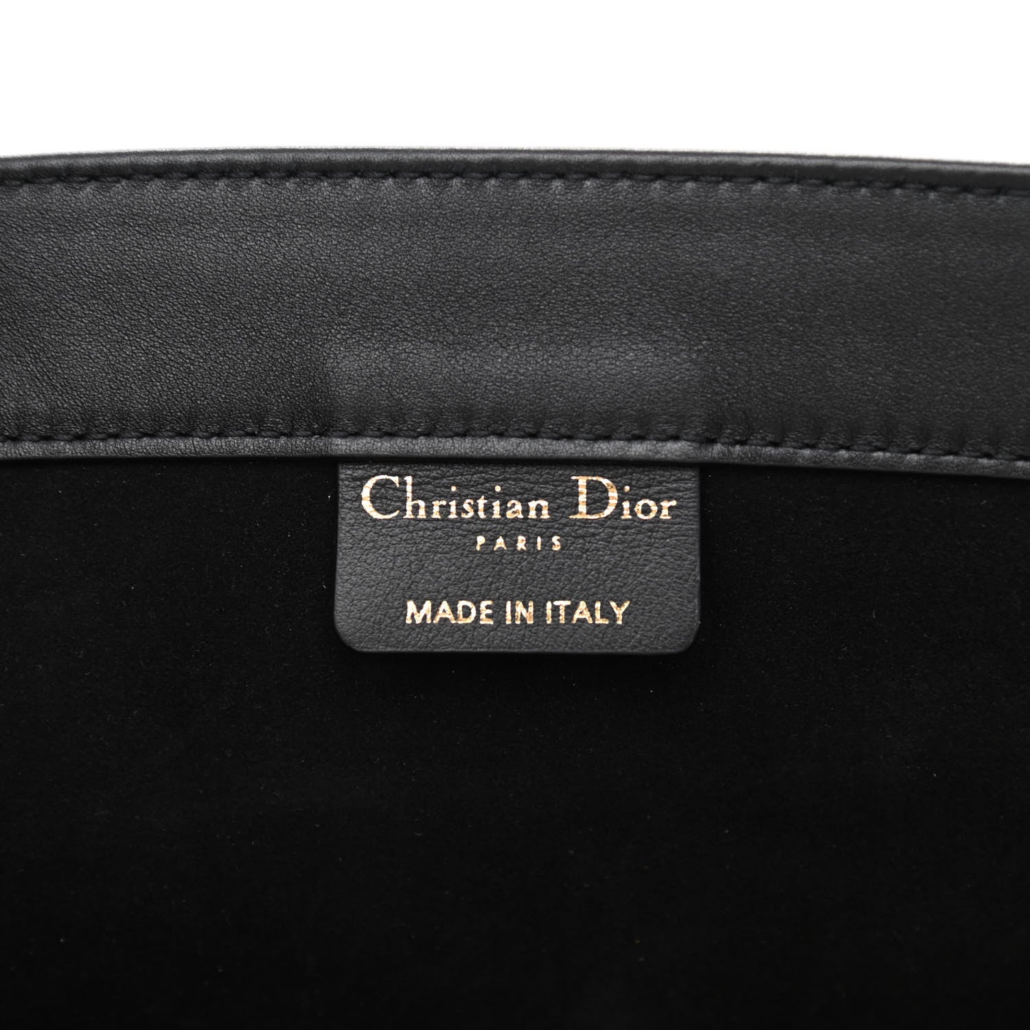 Christian Dior Calfskin Embossed Medium Book Tote Black 6 of 12