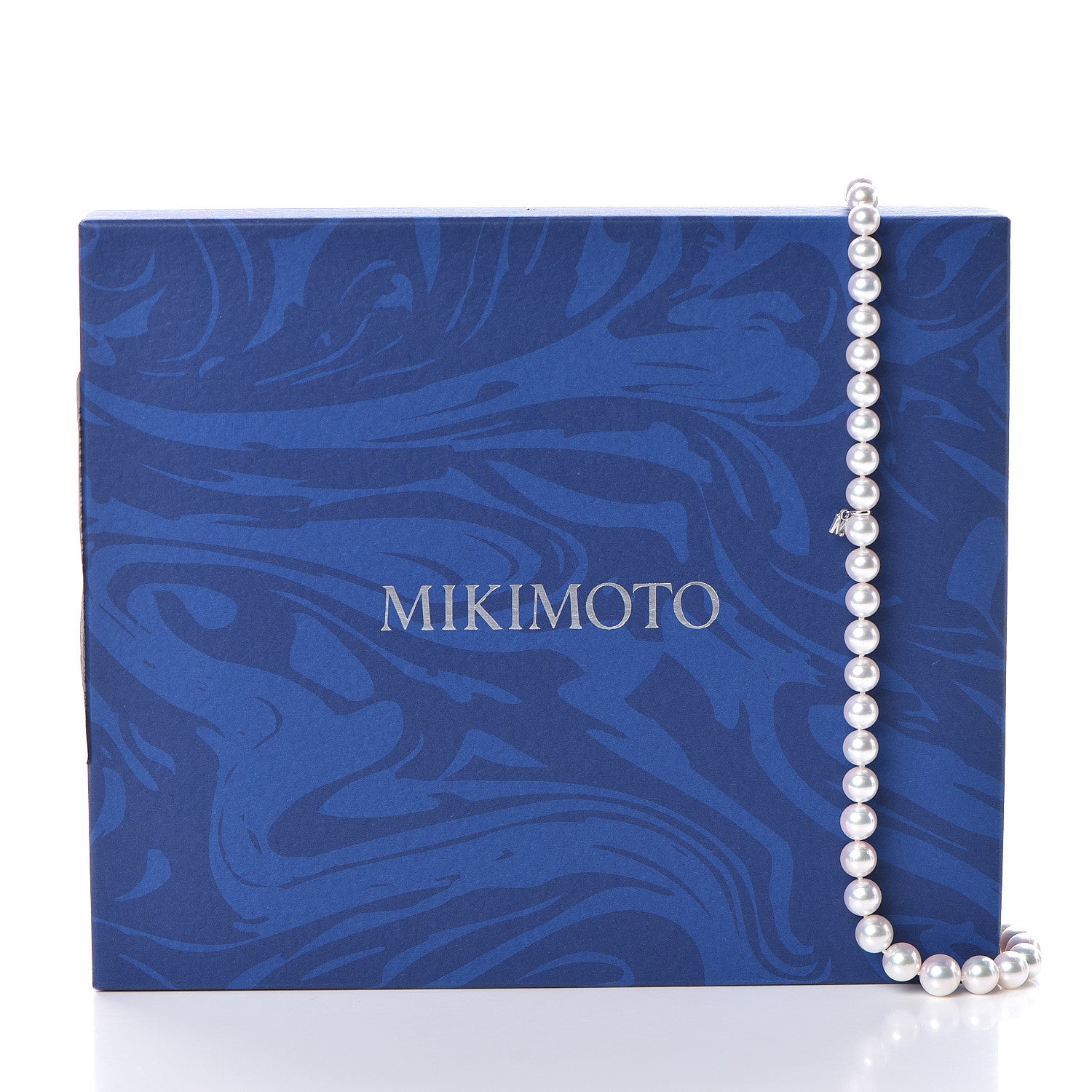 Mikimoto 18K White Gold Akoya Pearl 7.5-9.5mm "M" Strand Graduated Necklace 18 6 of 6