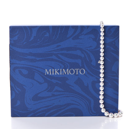 Mikimoto 18K White Gold Akoya Pearl 7.5-9.5mm "M" Strand Graduated Necklace 18 6 of 6