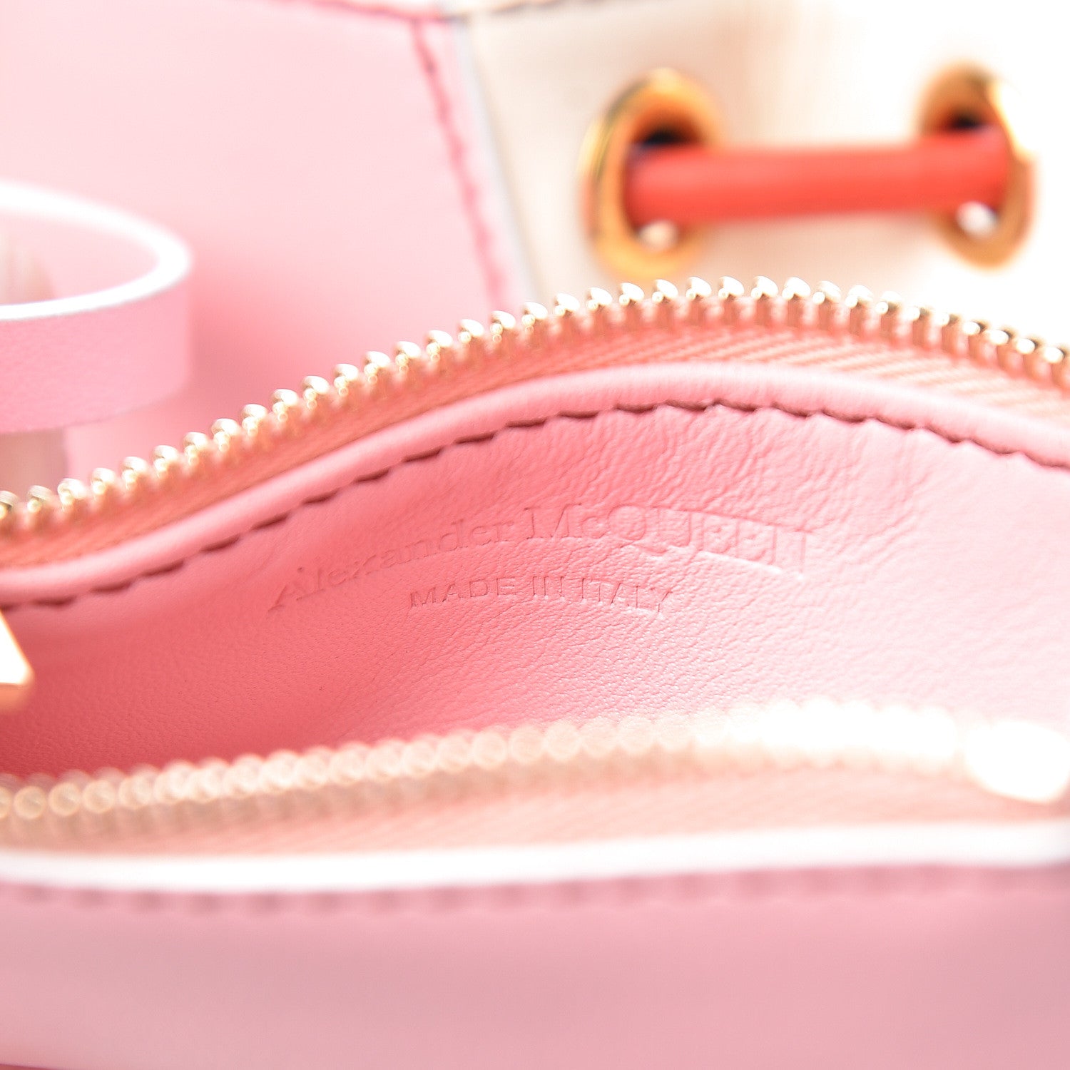 Alexander McQueen Calfskin Small Bucket Bag Pink 9 of 14