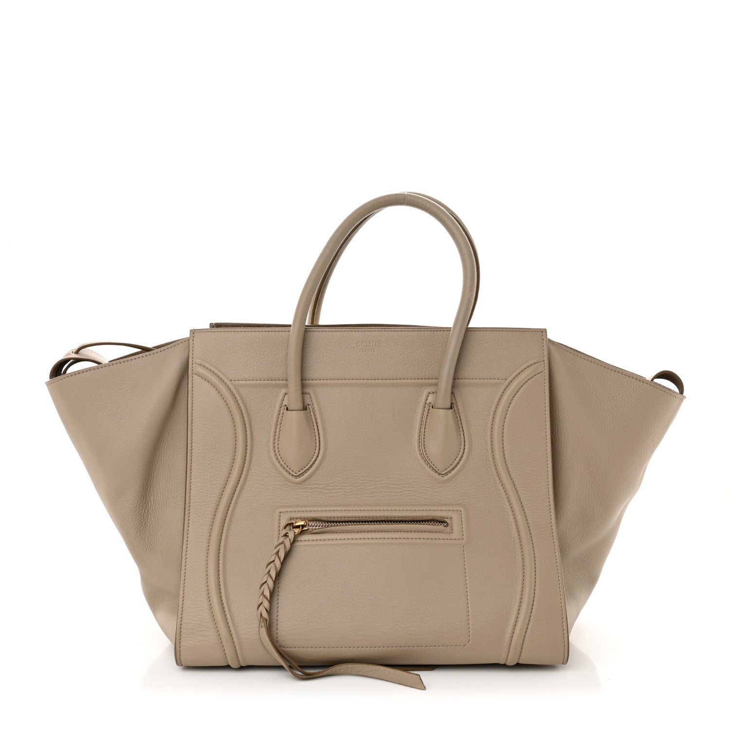 Celine Smooth Calfskin Medium Phantom Luggage Taupe 1 of 10