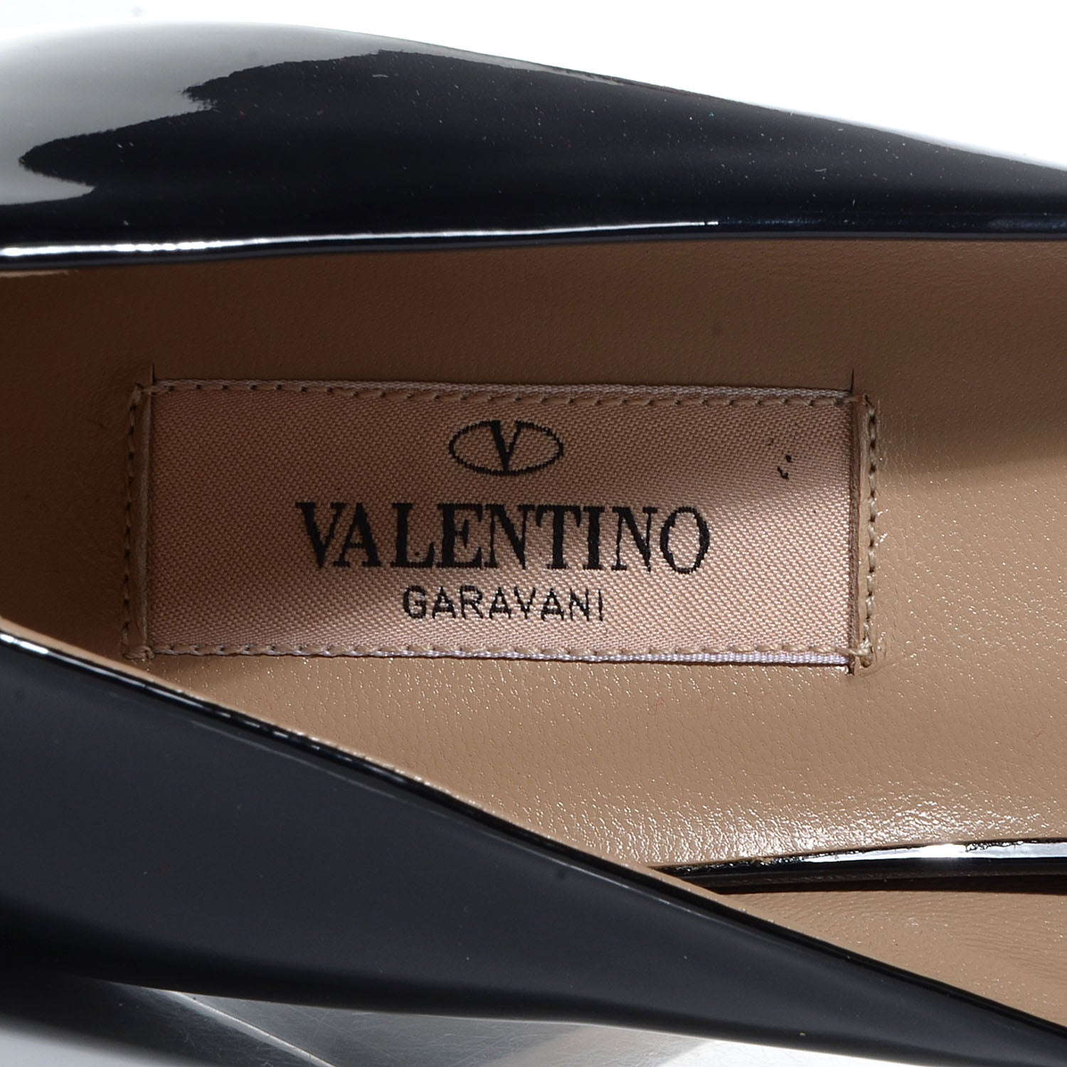 Valentino Garavani Patent Bow Peep Toe Platform High Heel Pumps 40 Black 6 of 6