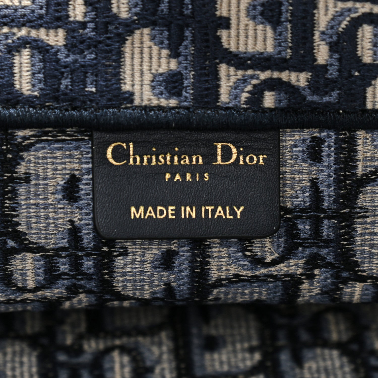 Christian Dior Oblique Book Tote Blue Multicolor 6 of 9