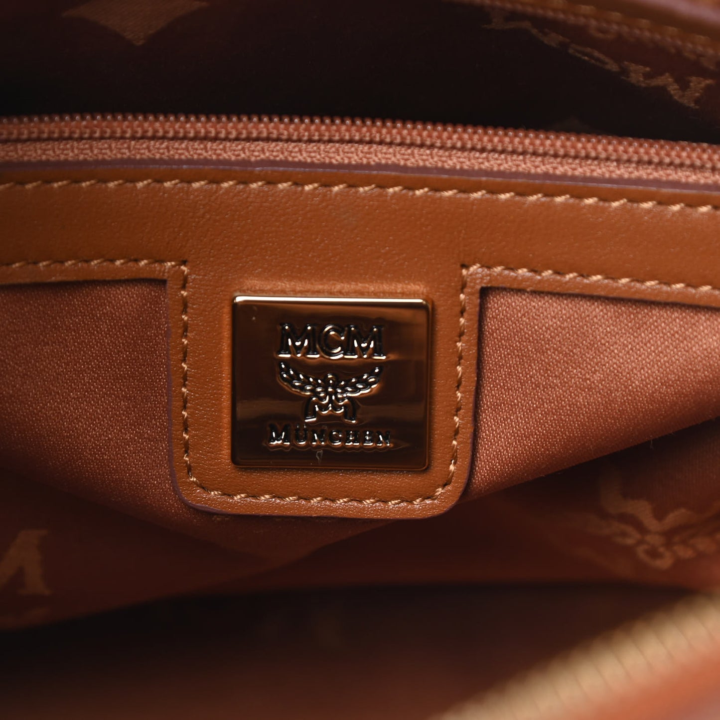Visetos Small Boston Bag Cognac
