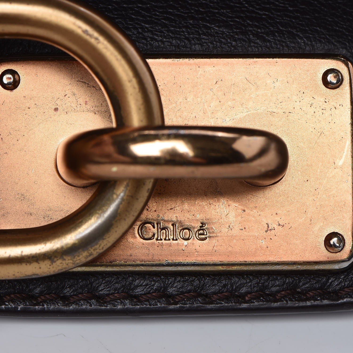 Chloe Calfskin Paddington Satchel Chocolate 24 of 35